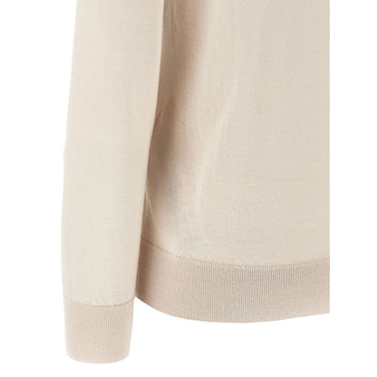 Brioni Beige Cashmere Polo Shirt