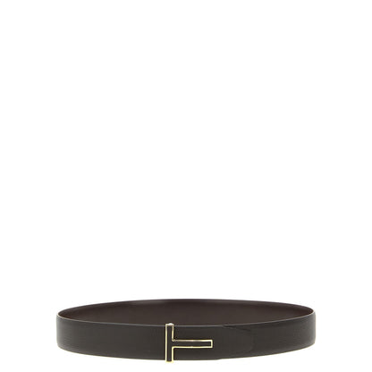 Tom Ford Brown Calfskin Belt