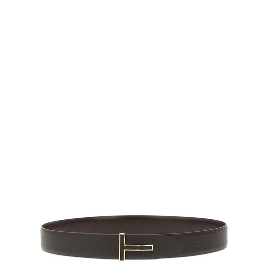 Tom Ford Brown Calfskin Belt