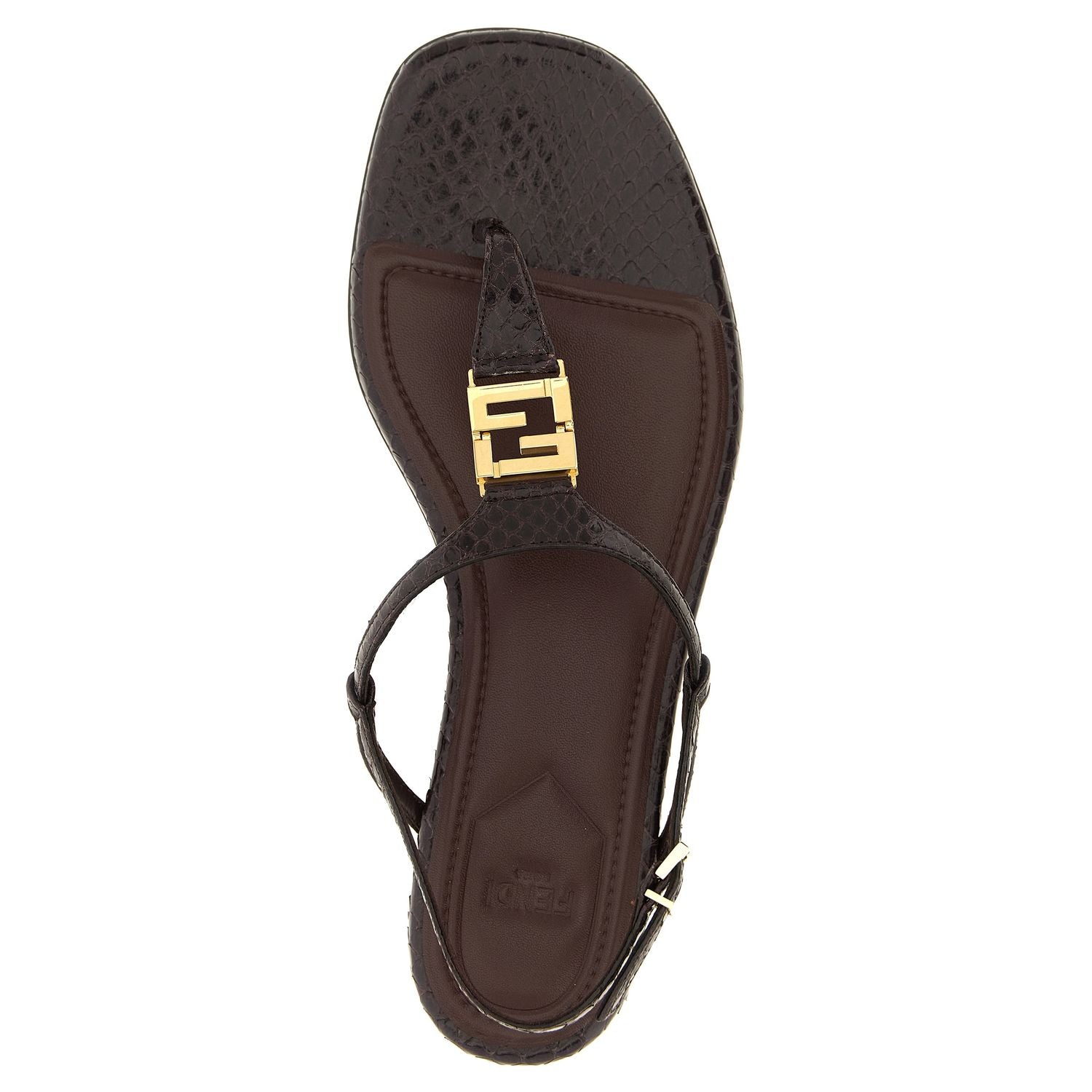Fendi Purple Elastane Flat Sandals