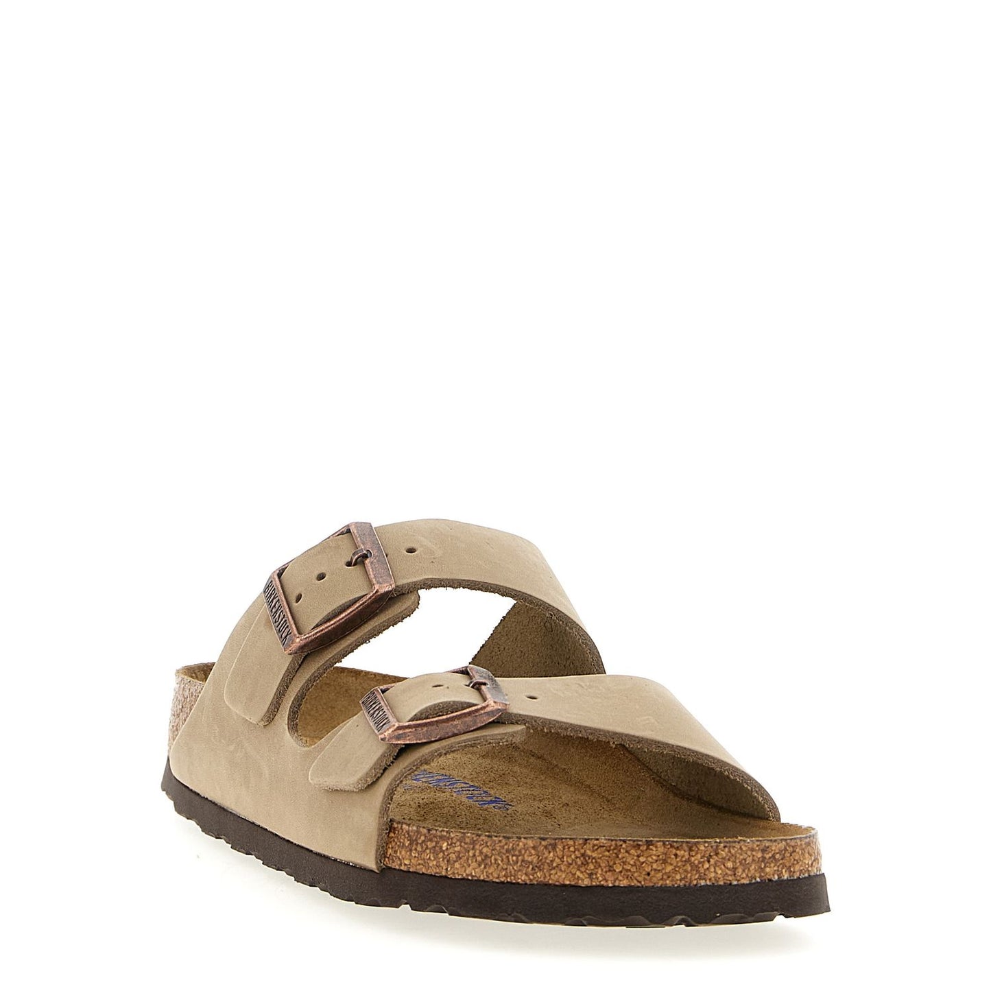 Birkenstock Brown Leather Slides