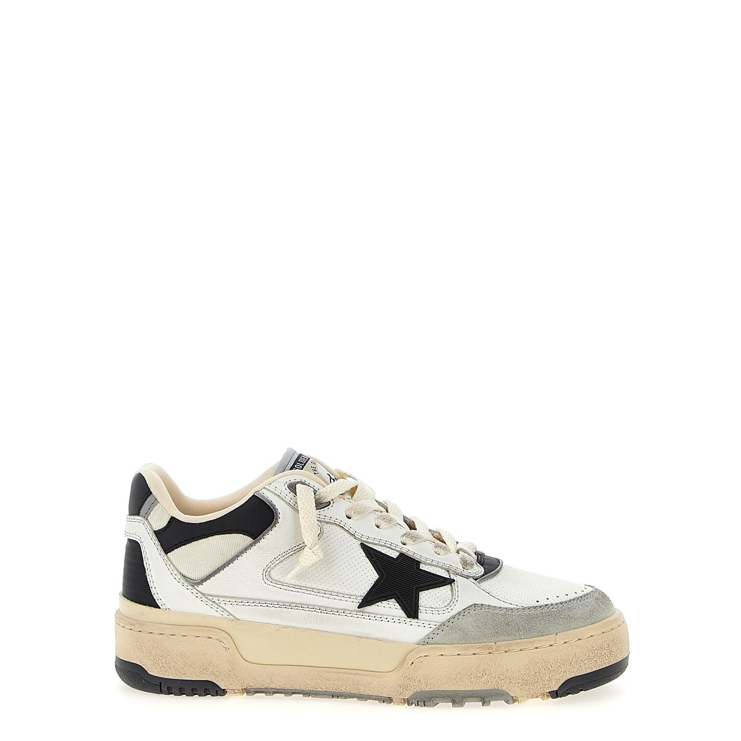 Golden Goose Bicolor Leather Athletic Sneakers