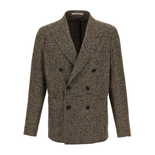 Tagliatore Brown Virgin Wool Blazer