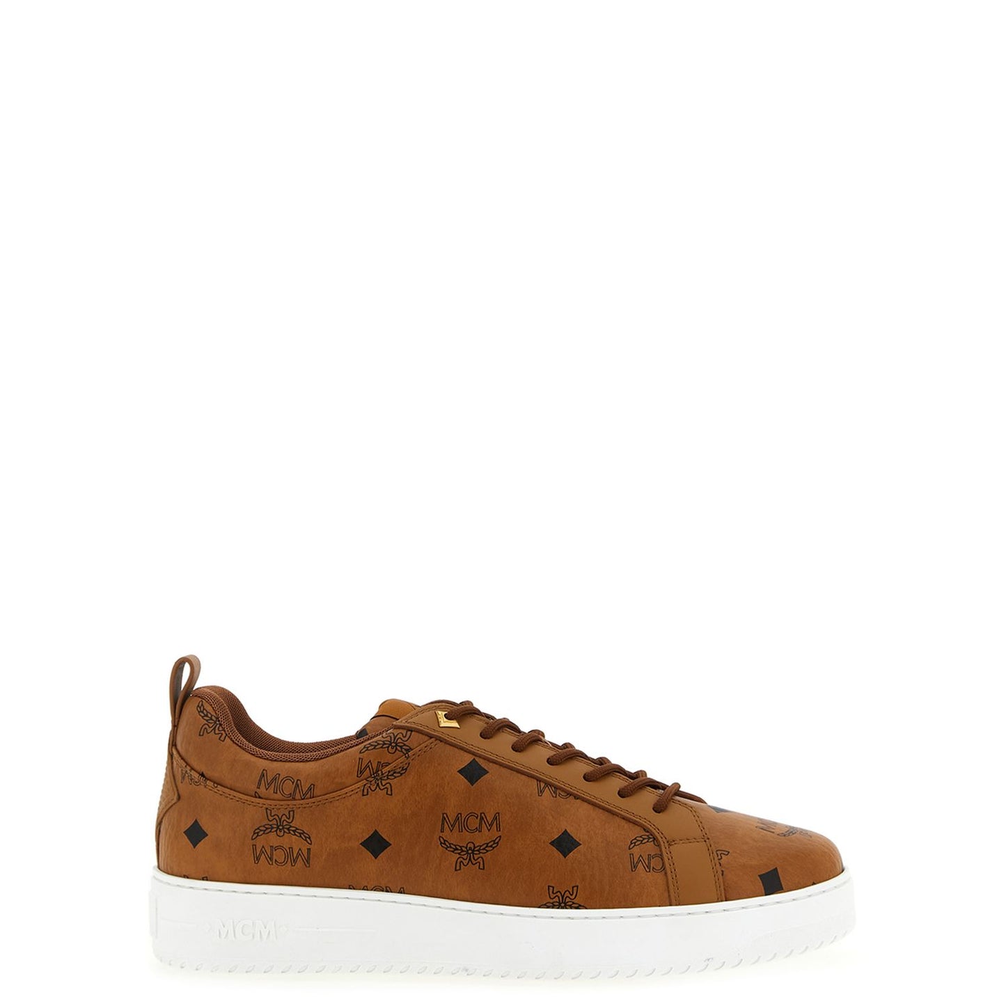 MCM Brown Polyethylene Low Top Sneakers