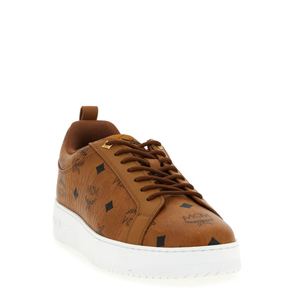 MCM Brown Polyethylene Low Top Sneakers