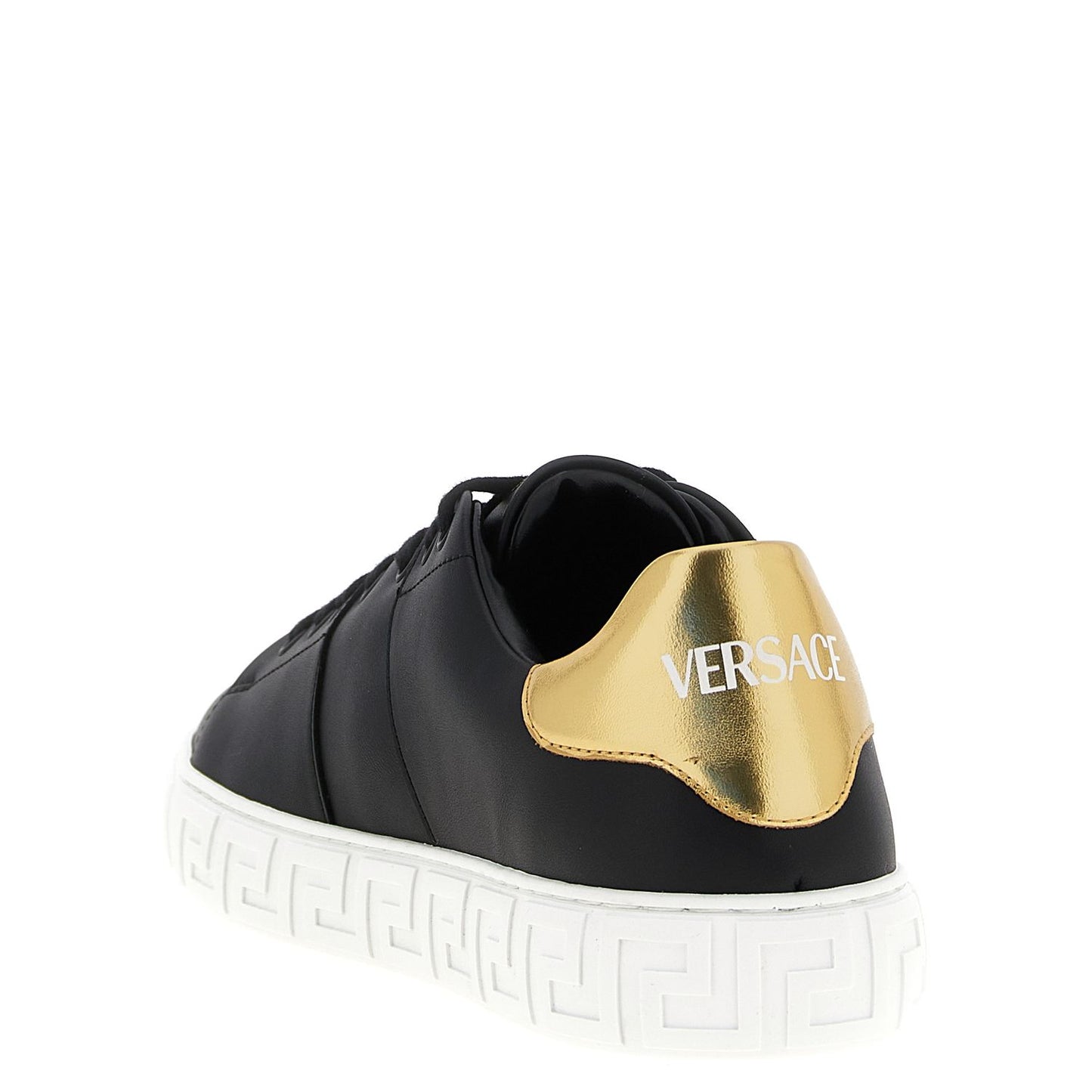 Versace Black Nylon Low Top Sneakers