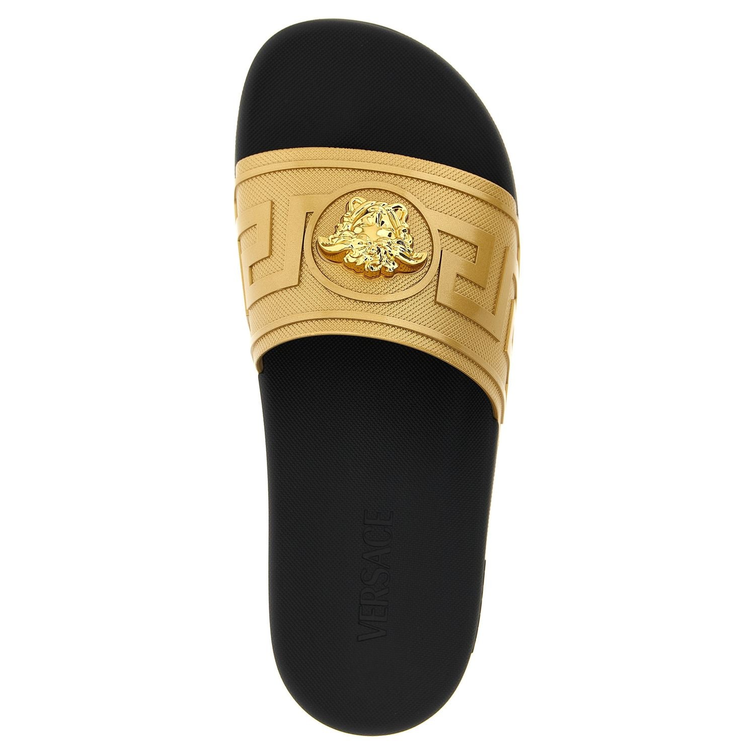 Versace Gold Glass Slides