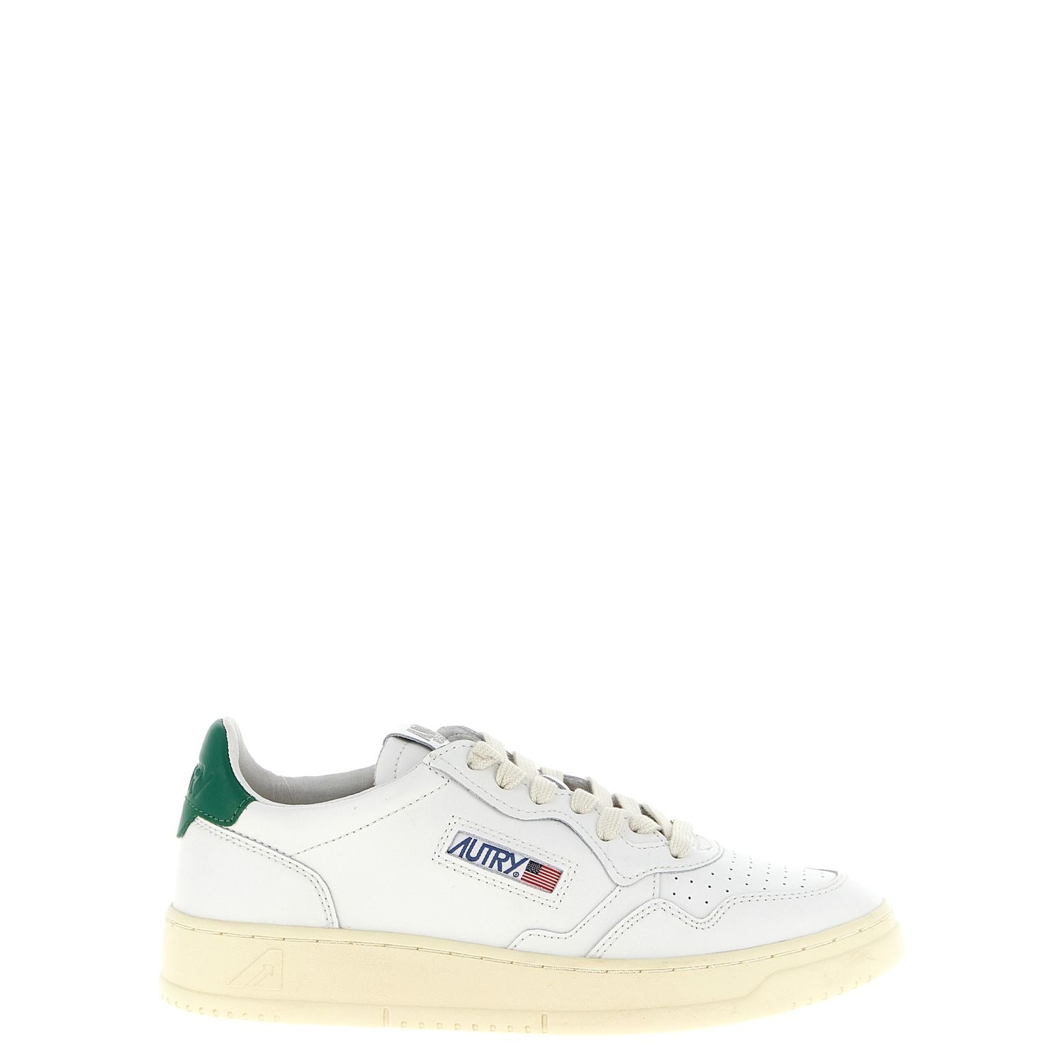 Autry Bicolor Goatskin Low Top Sneakers