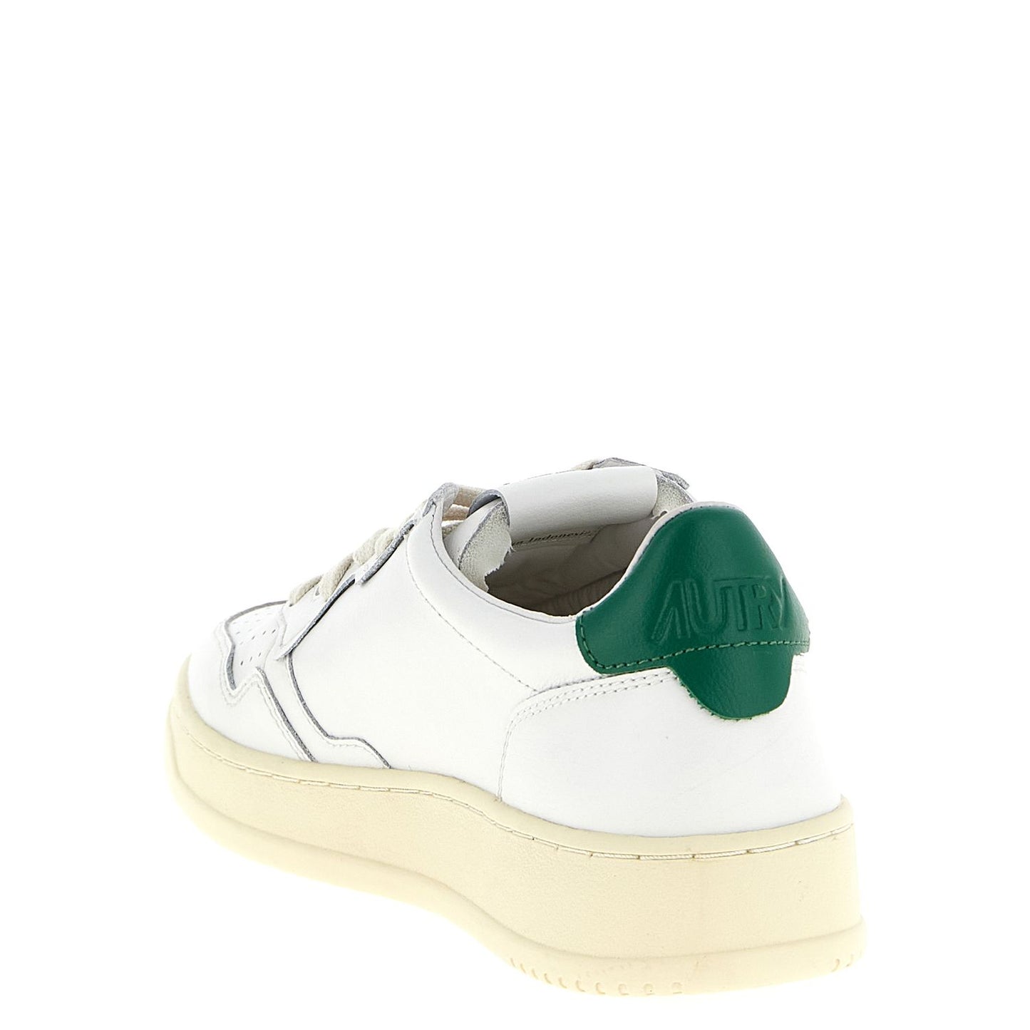 Autry Bicolor Goatskin Low Top Sneakers