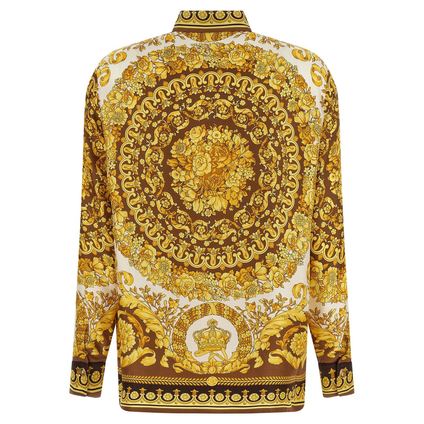 Versace Gold Silk Blouse