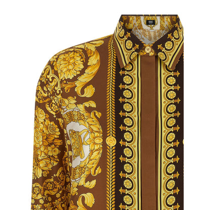 Versace Gold Silk Blouse