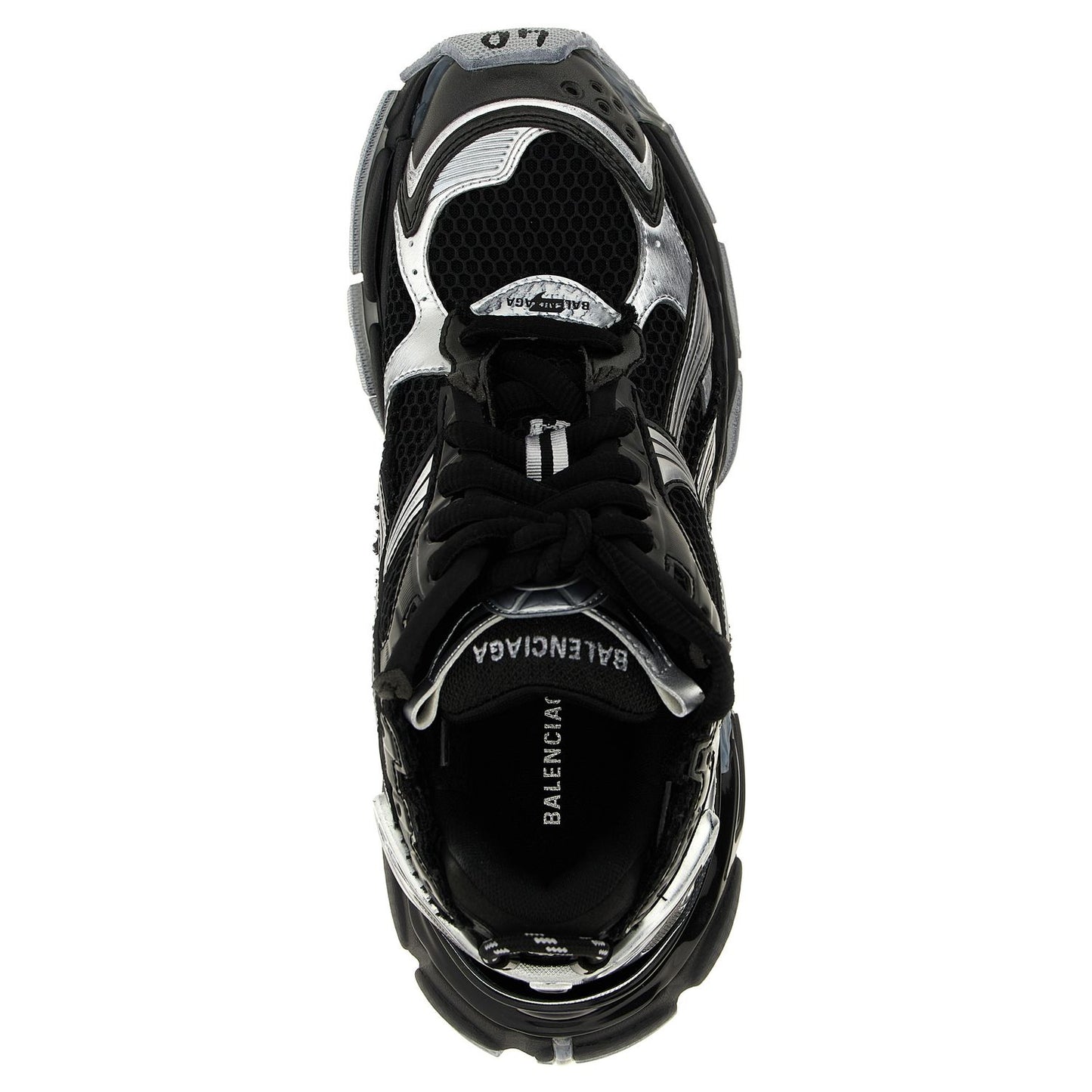 Balenciaga Black Polyethylene Athletic Sneakers
