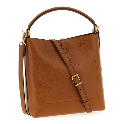 Tod's Brown Calfskin Handbag