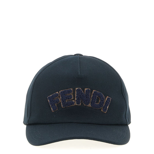 Fendi Blue Cotton Cap (Baseball Hat)