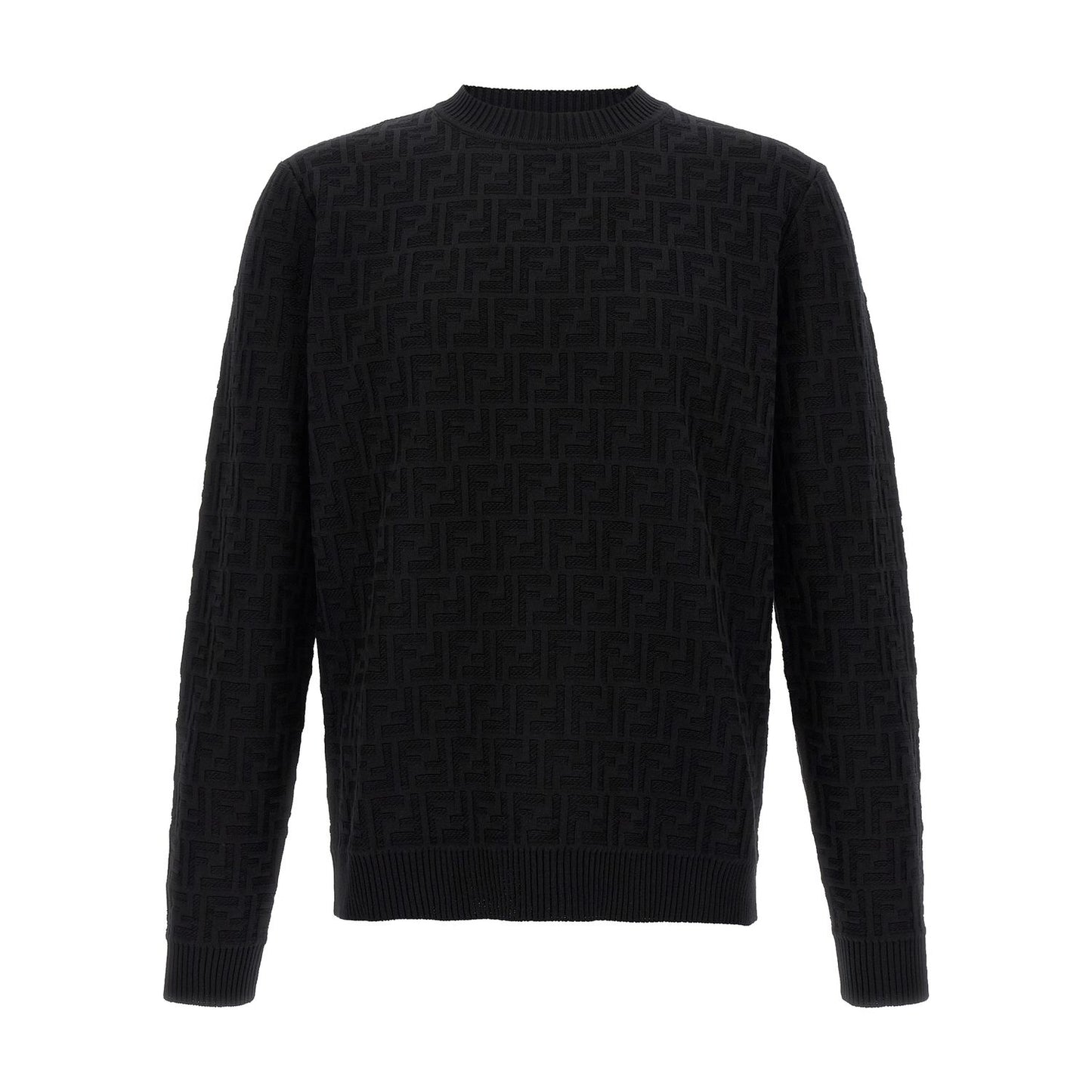 Fendi Black Cotton Cardigan