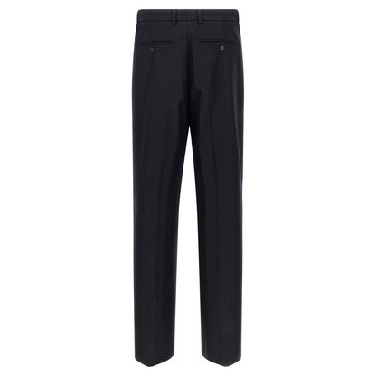 Dries Van Noten Blue Wool Dress Pants