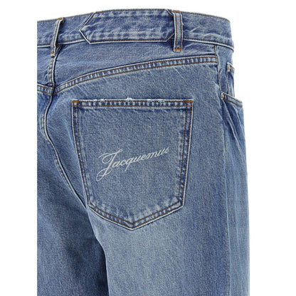 Jacquemus Blue Cotton Straight-Leg Jeans