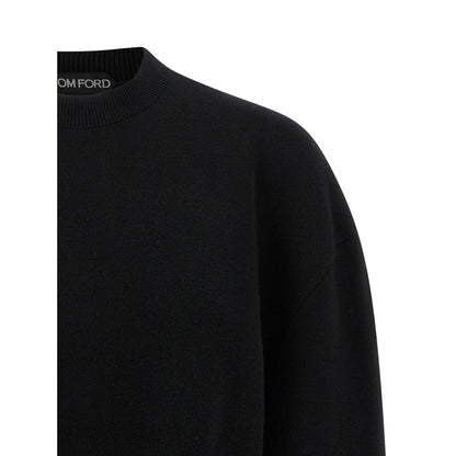 Tom Ford Black Virgin Wool Cardigan