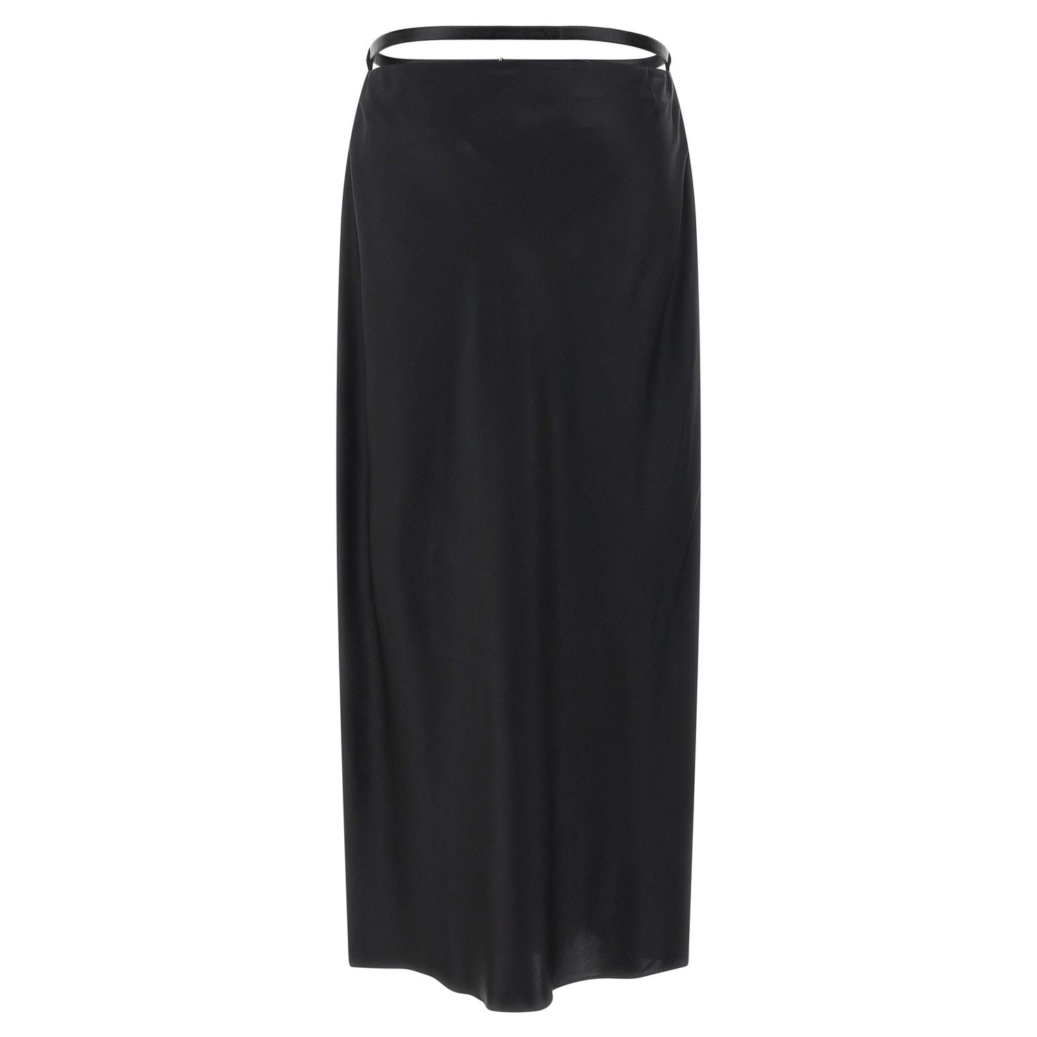 Tom Ford Black Silk Midi Skirt