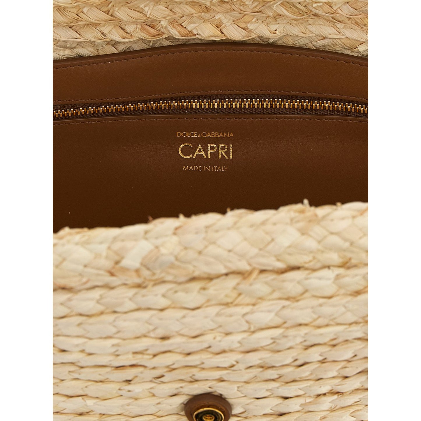 Dolce & Gabbana Beige Cork Shoulder Bag