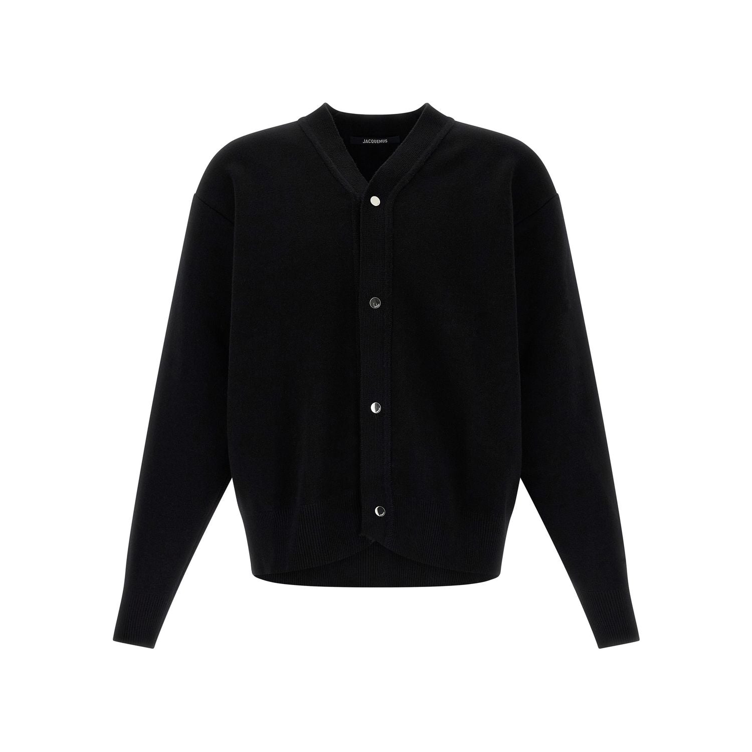 Jacquemus Black Merino Wool Cardigan