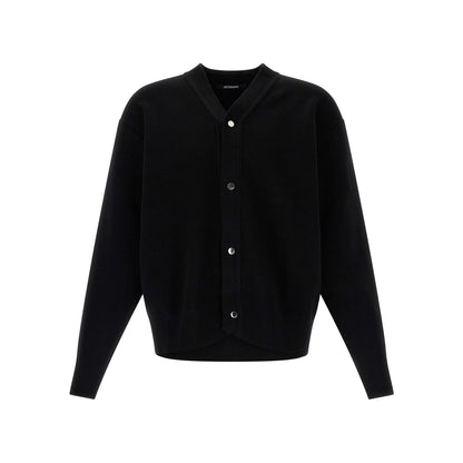 Jacquemus Black Merino Wool Cardigan