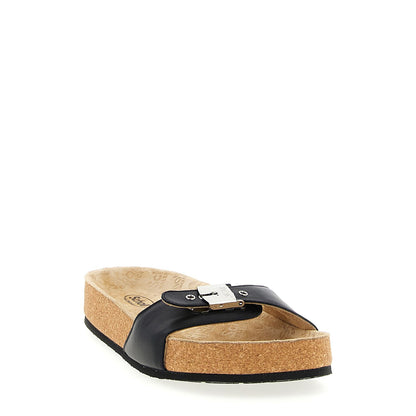 Balenciaga Black Calfskin Slides