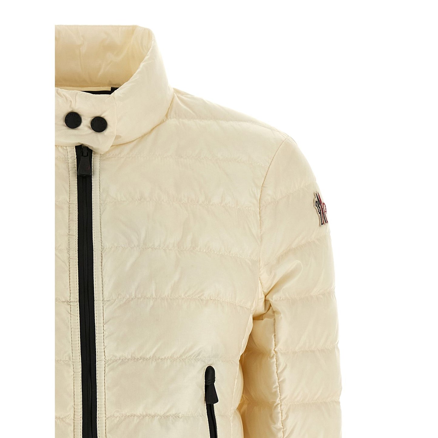 Moncler Grenoble White Polyamide Full-Length Jacket