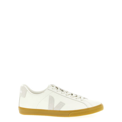 Veja Beige Calfskin Low Top Sneakers
