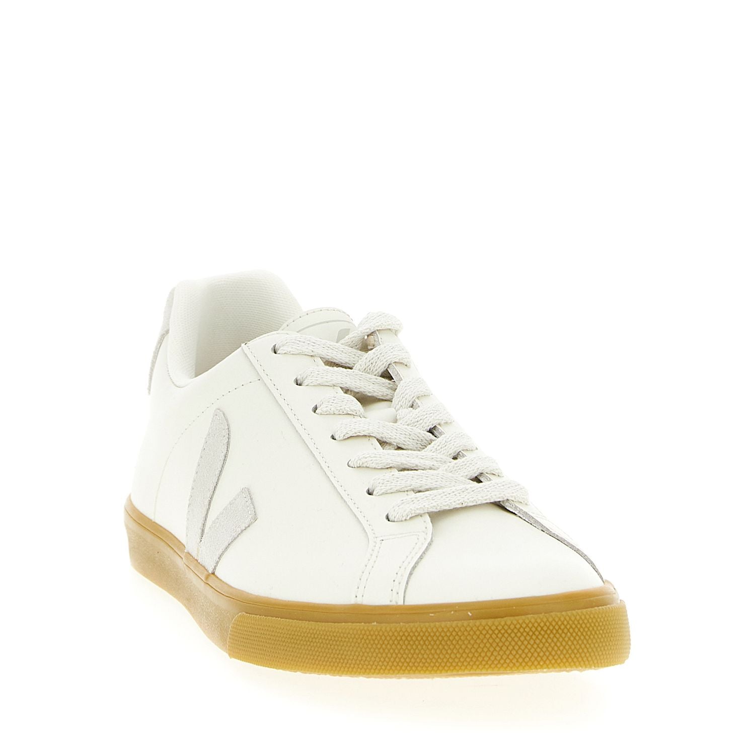 Veja Beige Calfskin Low Top Sneakers