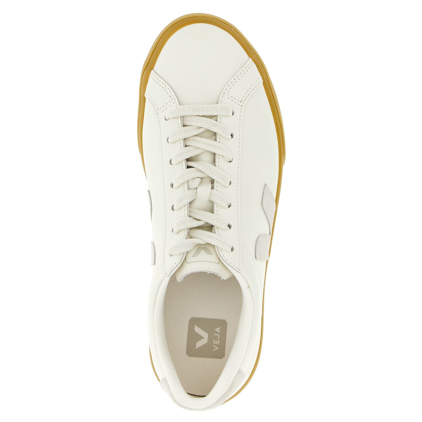 Veja Beige Calfskin Low Top Sneakers