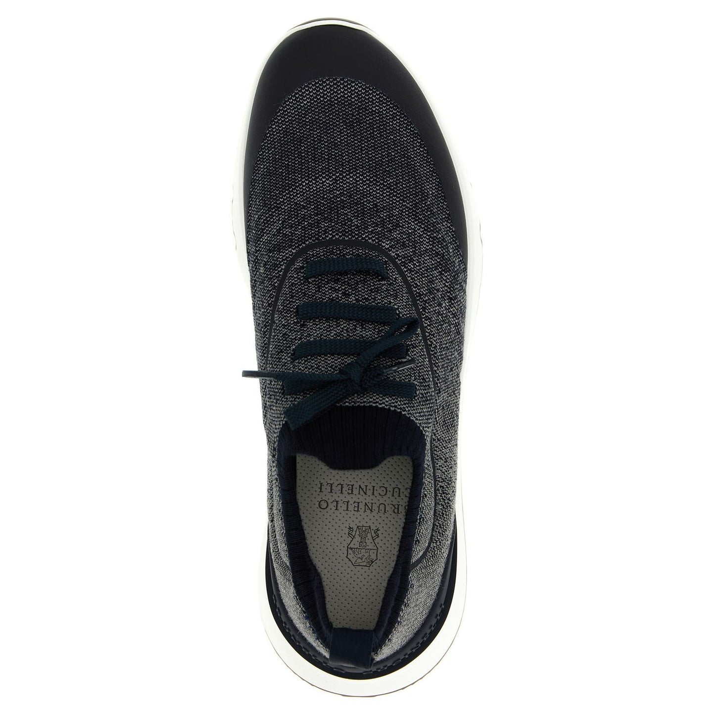 Brunello Cucinelli Blue Cotton Athletic Sneakers
