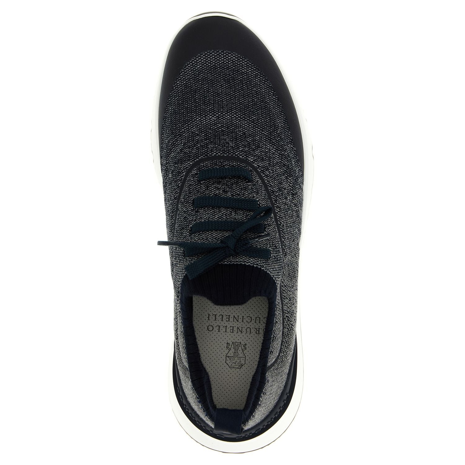 Brunello Cucinelli Blue Cotton Athletic Sneakers