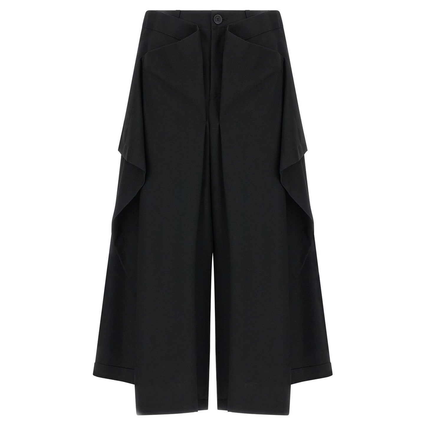 Issey Miyake Black Wool Casual Pants