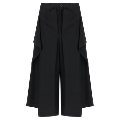 Issey Miyake Black Wool Casual Pants