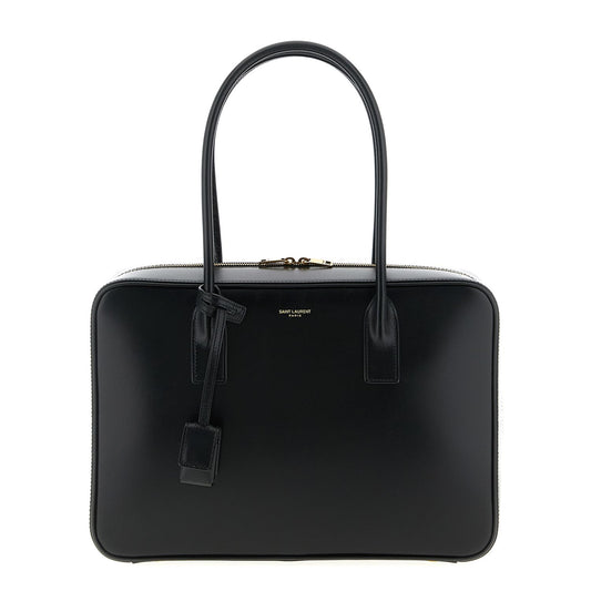 Saint Laurent Black Calfskin Shoulder Bag