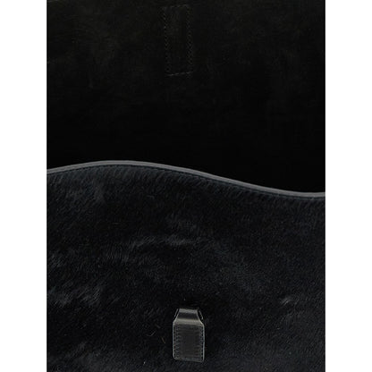 Saint Laurent Black Calfskin Shoulder Bag