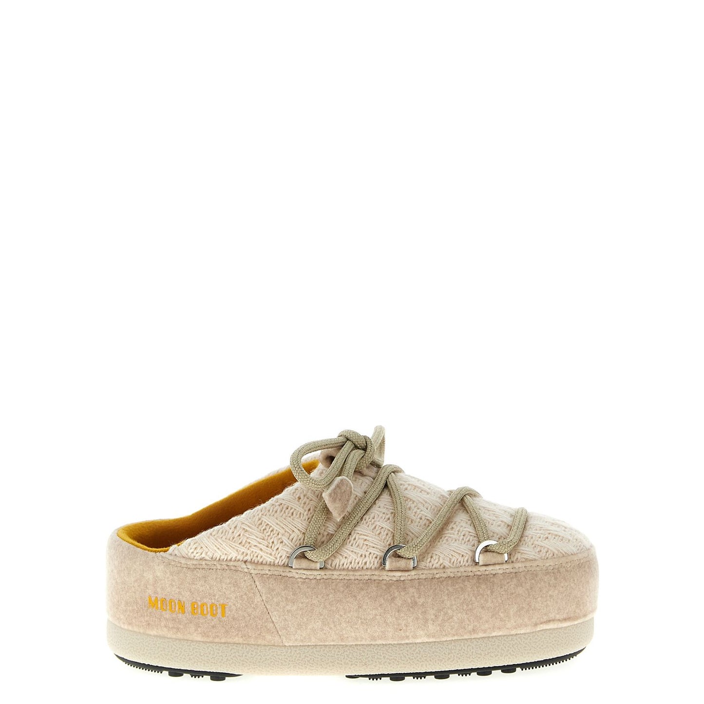 Moon Boot Beige Polyester Flat Boots