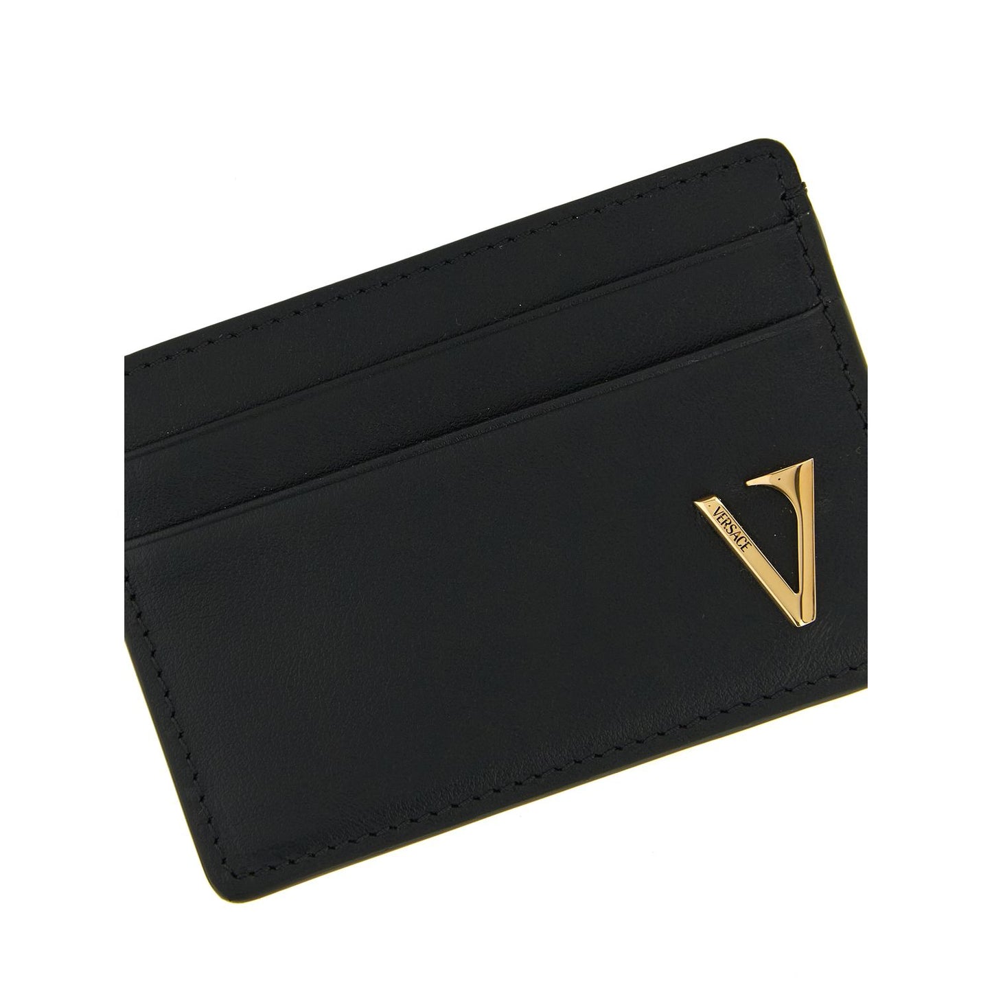 Versace Black Calfskin Cardholder