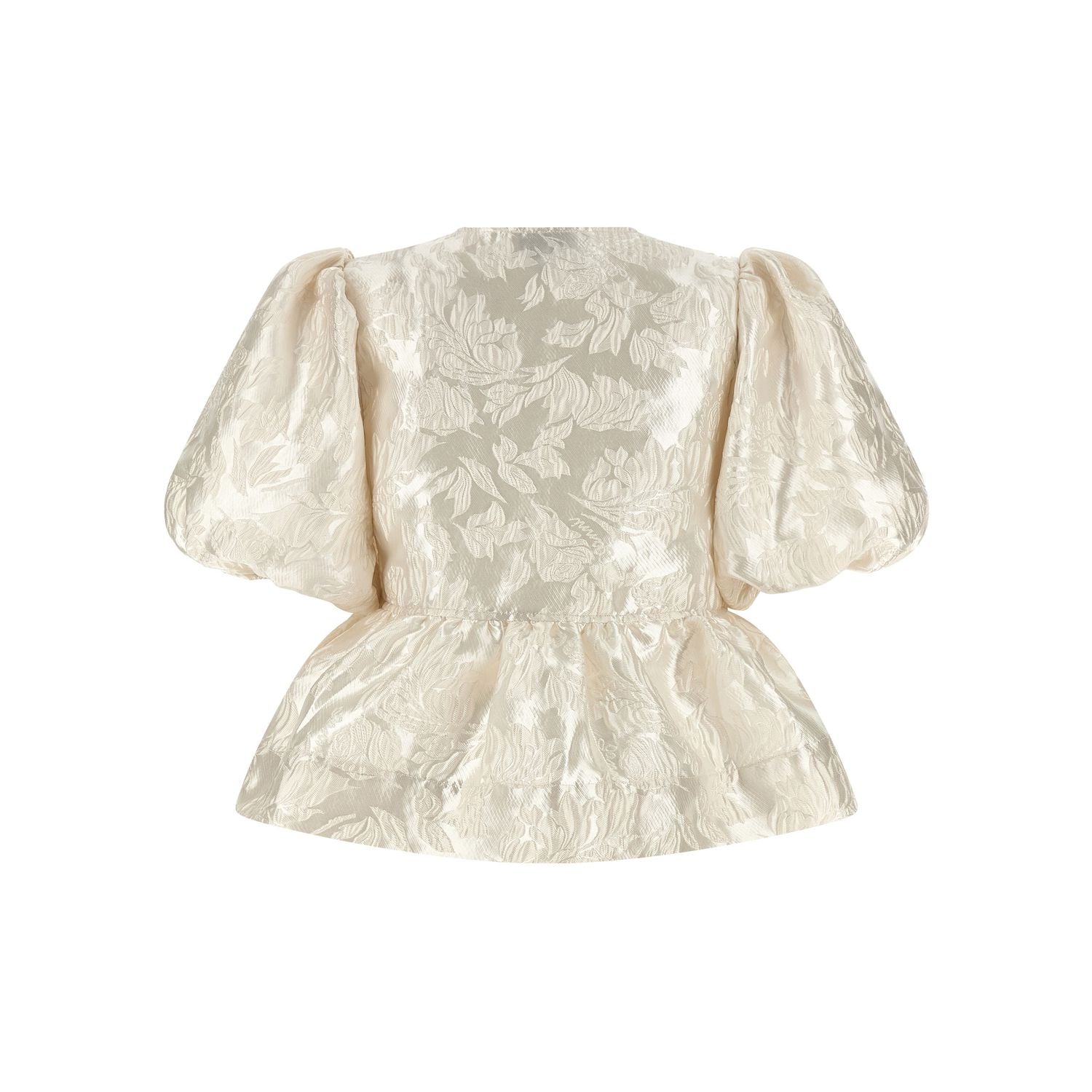 Ganni White Polyester Blouse