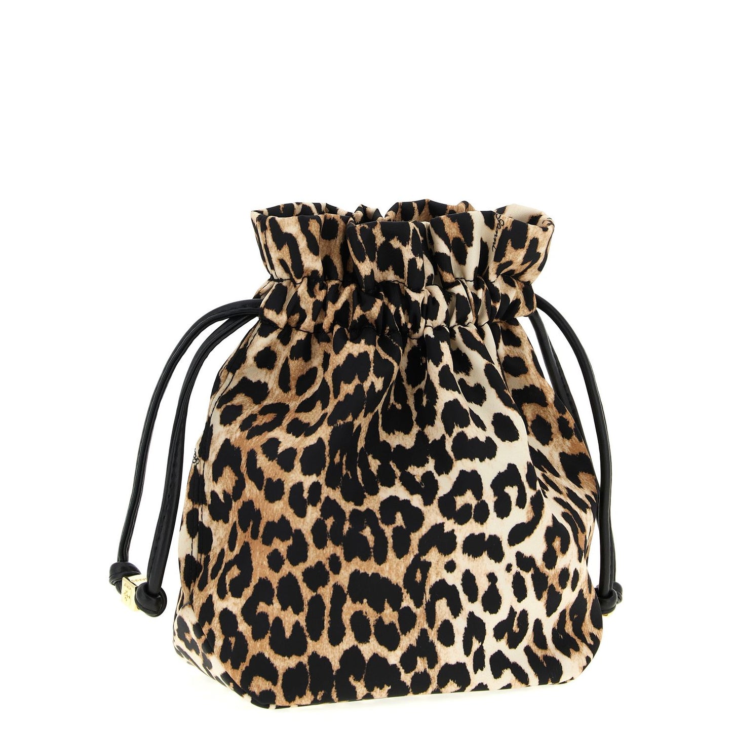 Ganni Brown Recycled Polyamide Clutch Bag