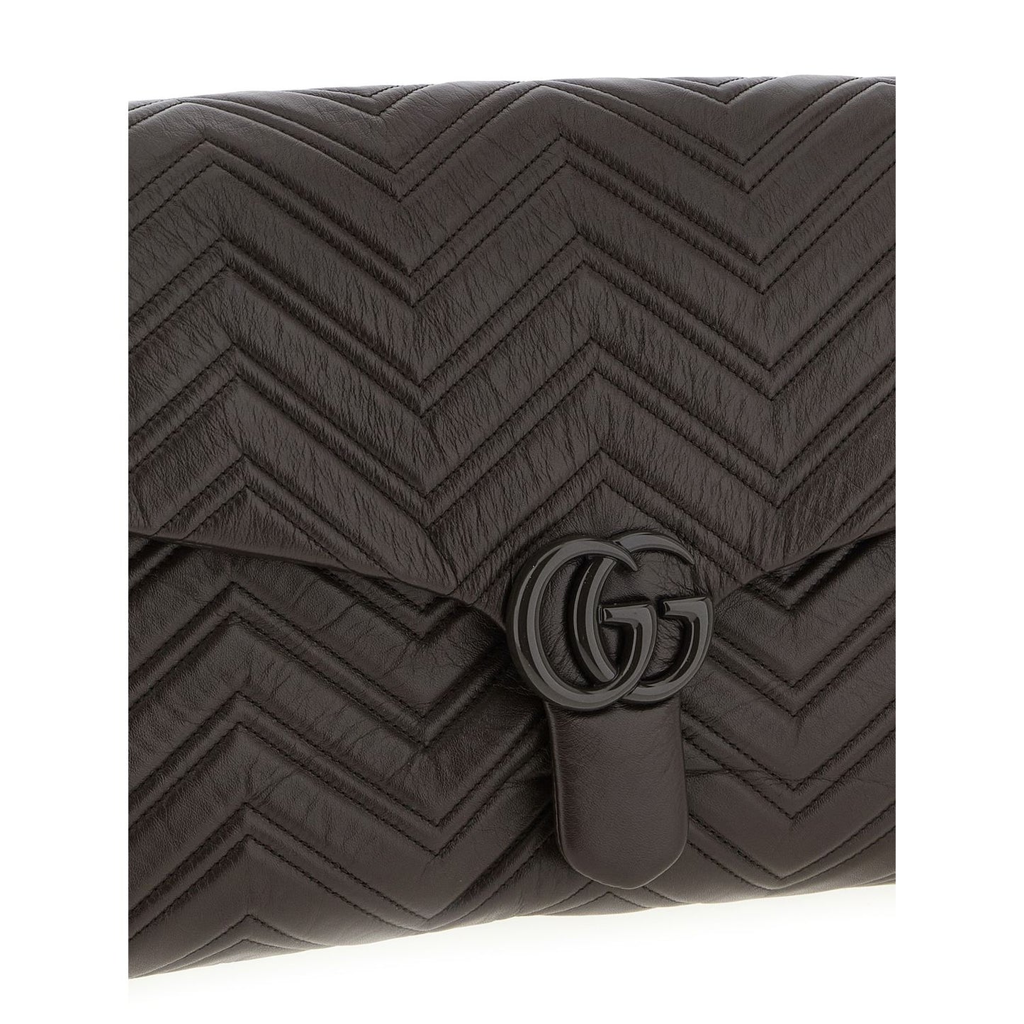 Gucci Brown Calfskin Shoulder Bag
