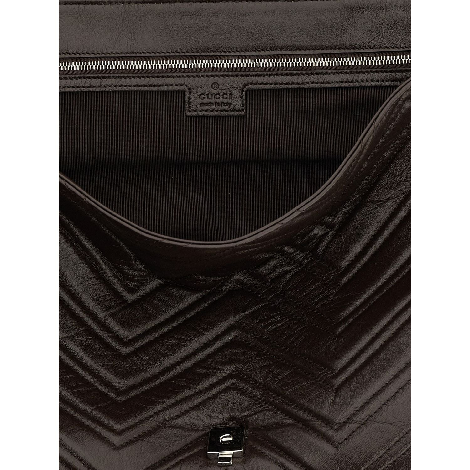 Gucci Brown Calfskin Shoulder Bag