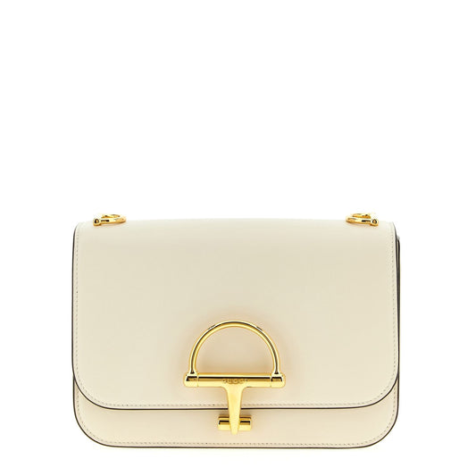 Gucci White Calfskin Shoulder Bag