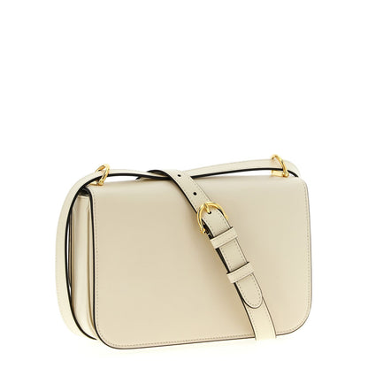 Gucci White Calfskin Shoulder Bag
