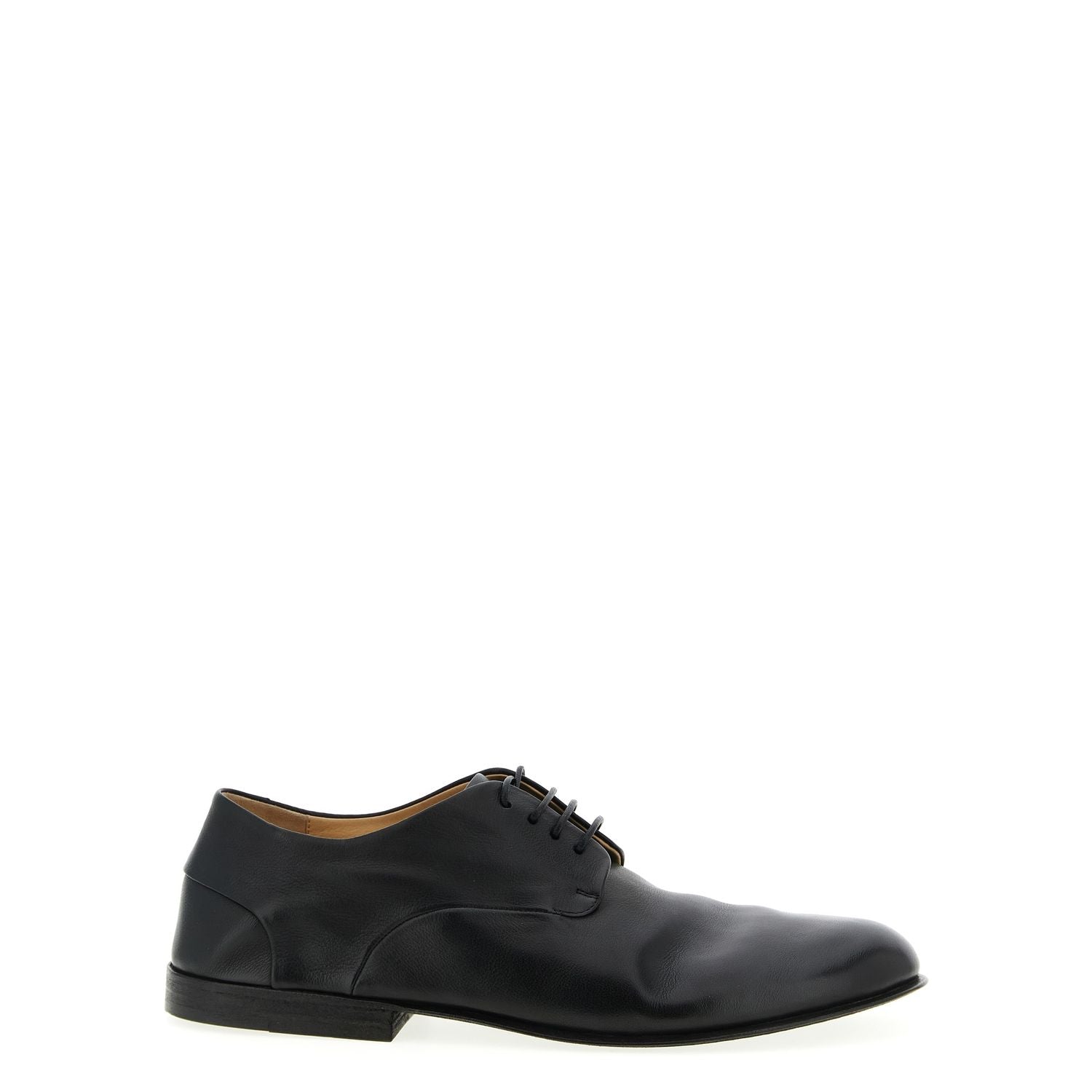 Marsell Black Calfskin Oxfords And Derbies