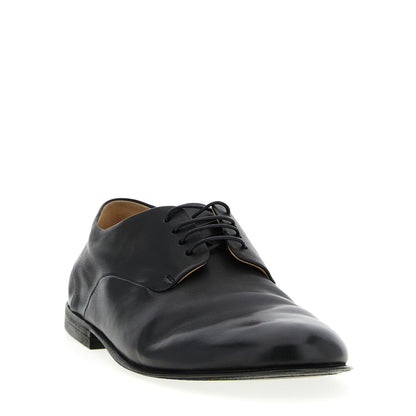 Marsell Black Calfskin Oxfords And Derbies