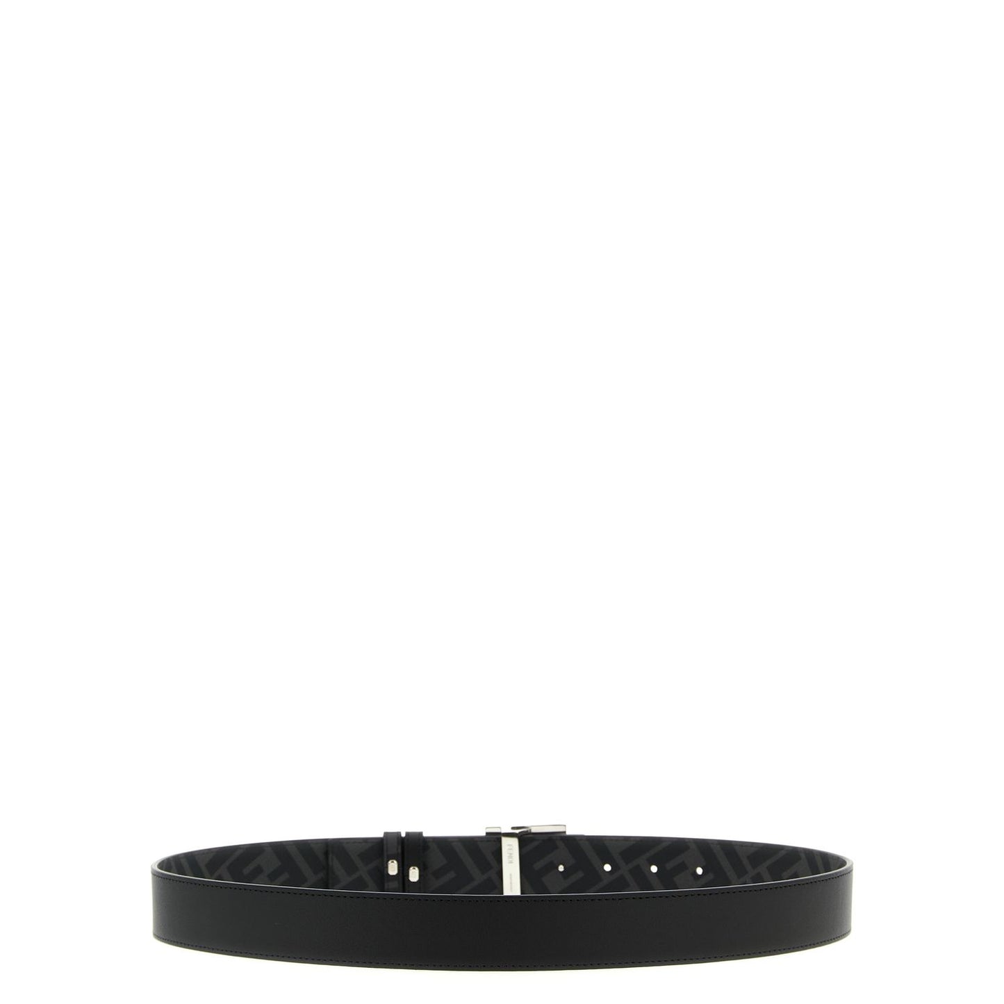 Fendi Black Calfskin Regular Belt
