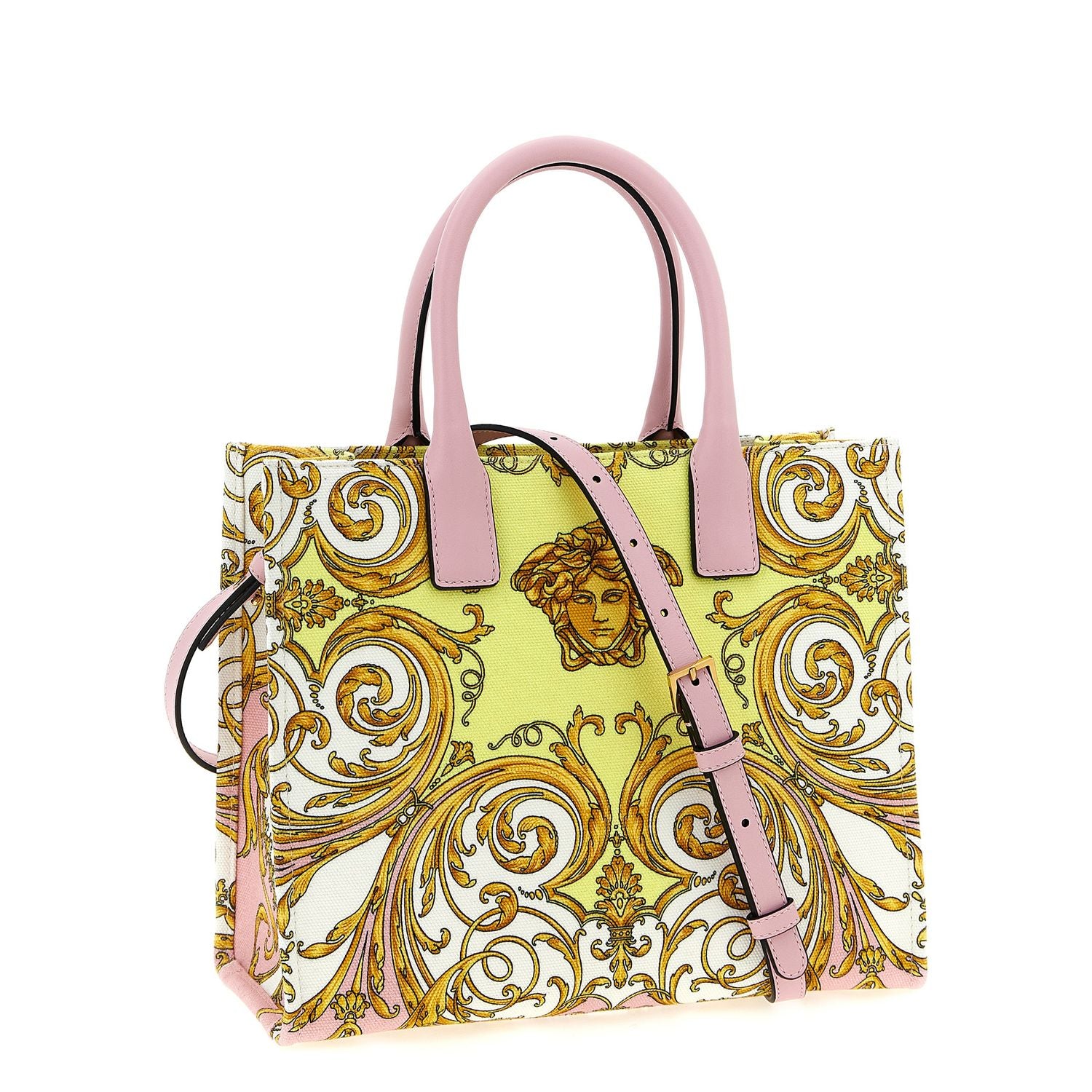 Versace Multicolor Cotton Tote Bag