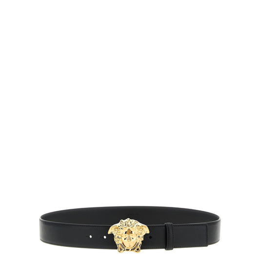 Versace Black Calfskin Regular Belt